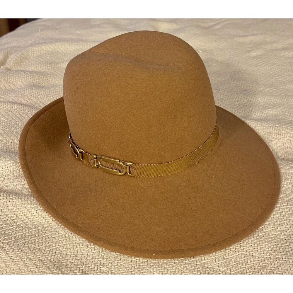 Vintage Originals by Lee Bury Dallas 100% Wool Doeskin Felt wide brim hat OSFM